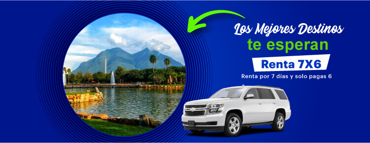 Renta por 7 dias y solo pagas 6